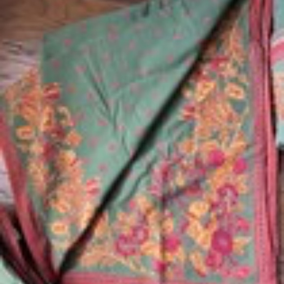 Williams Sonoma TWO TABLECLOTHS 70 x 70 100% Cotton 8 NAPKINS - Picture 8 of 10